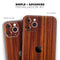 Bright Red Ebony Woodgrain 2 - Skin-Kit compatible with the Apple iPhone 13, 13 Pro Max, 13 Mini, 13 Pro, iPhone 12, iPhone 11 (All iPhones Available)