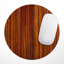 Bright Red Ebony Woodgrain// WaterProof Rubber Foam Backed Anti-Slip Mouse Pad for Home Work Office or Gaming Computer Desk