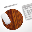 Bright Red Ebony Woodgrain// WaterProof Rubber Foam Backed Anti-Slip Mouse Pad for Home Work Office or Gaming Computer Desk