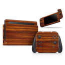 Bright Red Ebony Woodgrain // Skin Decal Wrap Kit for Nintendo Switch Console & Dock, Joy-Cons, Pro Controller, Lite, 3DS XL, 2DS XL, DSi, or Wii - Vinyl Skin Wrap for Nintendo Switch 2, OLED, Lite, Pro Controller, Wii & Classic Handhelds
