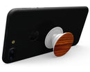 Bright Red Ebony Woodgrain - Skin Kit for PopSockets and other Smartphone Extendable Grips & Stands