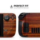 Bright Red Ebony Woodgrain // Vinyl Skin Wrap for Steam Deck OLED & Steam Deck (LCD) — Soft Matte or Ultra Gloss