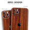 Bright Red Ebony Woodgrain - Skin-Kit compatible with the Apple iPhone 13, 13 Pro Max, 13 Mini, 13 Pro, iPhone 12, iPhone 11 (All iPhones Available)