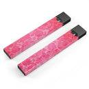 Bright Red Hue Floral Damask Pattern - Premium Decal Protective Skin-Wrap Sticker compatible with the Juul Labs vaping device