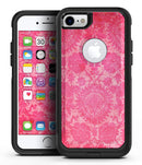 Bright Red Hue Floral Damask Pattern - iPhone 7 or 8 OtterBox Case & Skin Kits