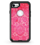 Bright Red Hue Floral Damask Pattern - iPhone 7 or 8 OtterBox Case & Skin Kits