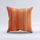 Bright Red Stained Wood ink-Fuzed Decorative Throw Pillow