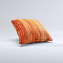 Bright Red Stained Wood ink-Fuzed Decorative Throw Pillow
