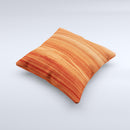 Bright Red Stained Wood ink-Fuzed Decorative Throw Pillow