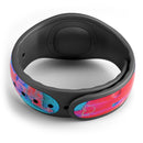 Bright Red v2 Metal with Turquoise Rust - Decal Skin Wrap Kit for the Disney Magic Band