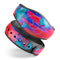 Bright Red v2 Metal with Turquoise Rust - Decal Skin Wrap Kit for the Disney Magic Band