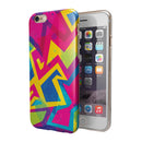 Bright Retro Color-Shapes iPhone 6/6s or 6/6s Plus 2-Piece Hybrid INK-Fuzed Case