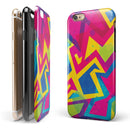 Bright Retro Color-Shapes iPhone 6/6s or 6/6s Plus 2-Piece Hybrid INK-Fuzed Case