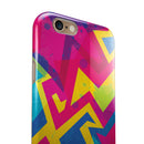 Bright Retro Color-Shapes iPhone 6/6s or 6/6s Plus 2-Piece Hybrid INK-Fuzed Case