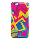 Bright Retro Color-Shapes iPhone 6/6s or 6/6s Plus 2-Piece Hybrid INK-Fuzed Case