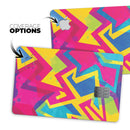 Bright Retro Color-Shapes - Premium Protective Decal Skin-Kit for the Apple Credit Card