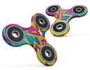 Bright Retro Color-Shapes Full-Body Fidget Spinner Skin-Kit