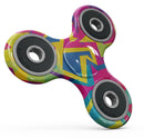 Bright Retro Color-Shapes Full-Body Fidget Spinner Skin-Kit