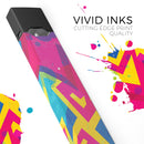 Bright Retro Color-Shapes - Premium Decal Protective Skin-Wrap Sticker compatible with the Juul Labs vaping device