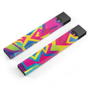 Bright Retro Color-Shapes - Premium Decal Protective Skin-Wrap Sticker compatible with the Juul Labs vaping device