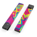 Bright Retro Color-Shapes - Premium Decal Protective Skin-Wrap Sticker compatible with the Juul Labs vaping device
