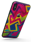 Bright Retro Color-Shapes - iPhone X Skin-Kit