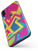 Bright Retro Color-Shapes - iPhone X Skin-Kit