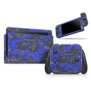 Bright Royal Blue and Gray Digital Camouflage // Skin Decal Wrap Kit for Nintendo Switch Console & Dock, Joy-Cons, Pro Controller, Lite, 3DS XL, 2DS XL, DSi, or Wii - Vinyl Skin Wrap for Nintendo Switch 2, OLED, Lite, Pro Controller & Wii