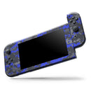 Bright Royal Blue and Gray Digital Camouflage // Skin Decal Wrap Kit for Nintendo Switch Console & Dock, Joy-Cons, Pro Controller, Lite, 3DS XL, 2DS XL, DSi, or Wii - Vinyl Skin Wrap for Nintendo Switch 2, OLED, Lite, Pro Controller & Wii