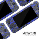 Bright Royal Blue and Gray Digital Camouflage // Skin Decal Wrap Kit for Nintendo Switch Console & Dock, Joy-Cons, Pro Controller, Lite, 3DS XL, 2DS XL, DSi, or Wii - Vinyl Skin Wrap for Nintendo Switch 2, OLED, Lite, Pro Controller & Wii