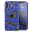 Bright Royal Blue and Gray Digital Camouflage  - Protective Skin Wrap & Decal – Compatible with iPhone SE to iPhone 17 Pro Max (All Models)
