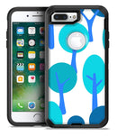 Bright Shades of Blue Cartoon Trees - iPhone 7 Plus/8 Plus OtterBox Case & Skin Kits