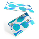 Bright Shades of Blue Cartoon Trees - Premium Protective Decal Skin-Kit for the Apple Credit Card