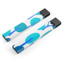Bright Shades of Blue Cartoon Trees - Premium Decal Protective Skin-Wrap Sticker compatible with the Juul Labs vaping device