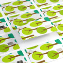 Bright Shades of Green Cartoon Trees - Premium Protective Decal Skin-Kit for the Apple Credit Card