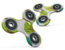 Bright Shades of Green Cartoon Trees Full-Body Fidget Spinner Skin-Kit