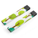 Bright Shades of Green Cartoon Trees - Premium Decal Protective Skin-Wrap Sticker compatible with the Juul Labs vaping device