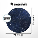 Bright Starry Sky// WaterProof Rubber Foam Backed Anti-Slip Mouse Pad for Home Work Office or Gaming Computer Desk