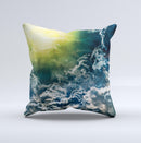Bright Sun Over Cloud-Magic Ink-Fuzed Decorative Throw Pillow
