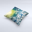 Bright Sun Over Cloud-Magic Ink-Fuzed Decorative Throw Pillow
