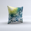 Bright Sun Over Cloud-Magic Ink-Fuzed Decorative Throw Pillow