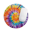 Bright Tie Dyed V1// WaterProof Rubber Foam Backed Anti-Slip Mouse Pad for Home Work Office or Gaming Computer Desk