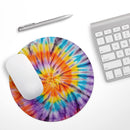 Bright Tie Dyed V1// WaterProof Rubber Foam Backed Anti-Slip Mouse Pad for Home Work Office or Gaming Computer Desk