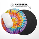 Bright Tie Dyed V1// WaterProof Rubber Foam Backed Anti-Slip Mouse Pad for Home Work Office or Gaming Computer Desk