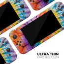 Bright Tie Dyed V1 // Skin Decal Wrap Kit for Nintendo Switch Console & Dock, Joy-Cons, Pro Controller, Lite, 3DS XL, 2DS XL, DSi, or Wii - Vinyl Skin Wrap for Nintendo Switch 2, OLED, Lite, Pro Controller, Wii & Classic Handhelds