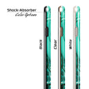 Bright Trendy Green Color Swirled iPhone 6/6s or 6/6s Plus 2-Piece Hybrid INK-Fuzed Case
