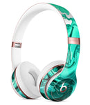 Bright Trendy Green Color Swirled Full-Body Skin Kit for the Beats by Dre Solo 3 Wireless Headphones