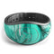 Bright Trendy Green Color Swirled - Decal Skin Wrap Kit for the Disney Magic Band