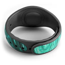 Bright Trendy Green Color Swirled - Decal Skin Wrap Kit for the Disney Magic Band
