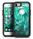Bright Trendy Green Color Swirled - iPhone 7 or 8 OtterBox Case & Skin Kits